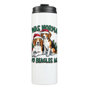 Beagle Weihnachtshundebesitzer Xmas Urlaub Pajama Thermosbecher