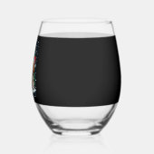 Beagle Weihnachtshundebesitzer Xmas Urlaub Pajama Weinglas Ohne Stiel (Links)