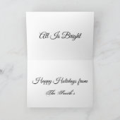 Beagle, Weihnachtskarte Feiertagskarte (Innenseite)