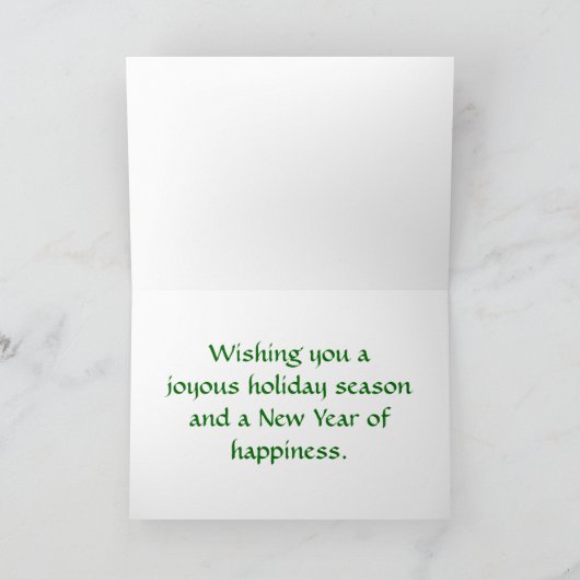 Beagle Weihnachtskartenrahmen Feiertagskarte (Innenseite)