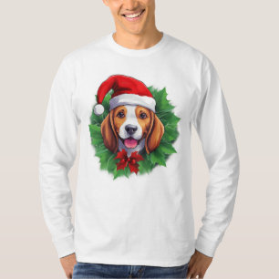 Beagle Weihnachtskranz Shirt