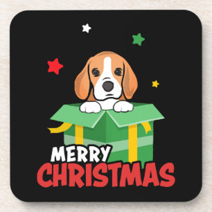 Beagle Weihnachtsmann Hunde Liebhaber Frohe Weihna Getränkeuntersetzer