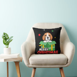 Beagle Weihnachtsmann Hunde Liebhaber Frohe Weihna Kissen