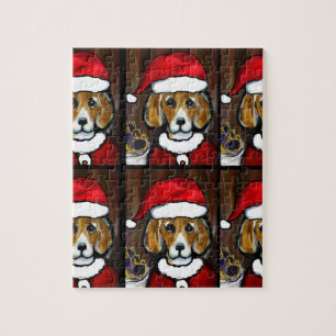 BEAGLE WEIHNACHTSMANN PUZZLE
