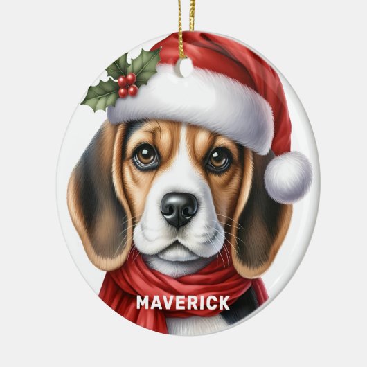 Beagle Weihnachtsschmuck (Links)