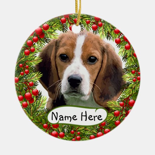 Beagle Weihnachtsschmuck (Vorne)