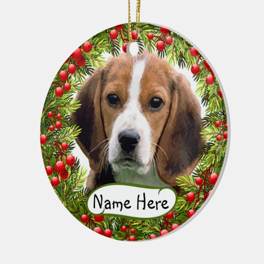 Beagle Weihnachtsschmuck (Links)