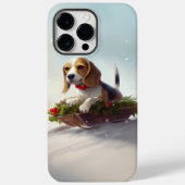 Beagle Weihnachtsschnee im Winter Case-Mate iPhone Hülle (Rückseite)