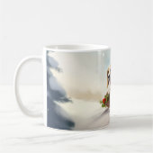 Beagle Weihnachtsschnee im Winter Kaffeetasse (Links)