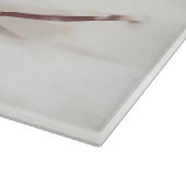 Beagle Weihnachtsschnee im Winter Schneidebrett (Ecke)