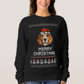 Beagle Weihnachtssüß Sweatshirt (Vorderseite)