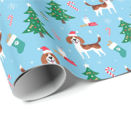 Beagle-Weihnachtsverpackungs-Papier Geschenkpapier