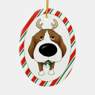 Beagle-Weihnachtsverzierung Keramik Ornament