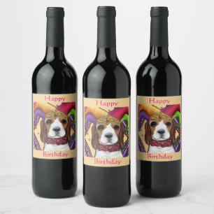 BEAGLE WEINETIKETT