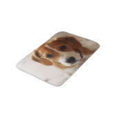 Beagle-Welpe 2 Badematte (Schrägansicht)