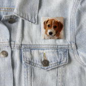 Beagle-Welpe 2 Button (Beispiel)