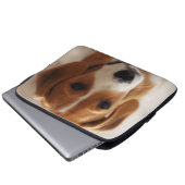 Beagle-Welpe 2 Laptopschutzhülle (Vorne Knopf)