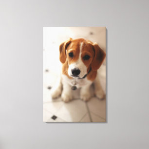 Beagle Welpe 2 Leinwanddruck