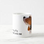 Beagle Welpe an der Leine Kaffeetasse (Mittel)