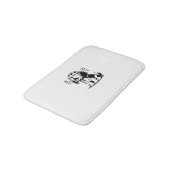 Beagle Welpe bewundernswert, Familientierliebhaber Badematte (Schrägansicht)