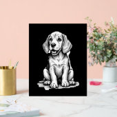 Beagle Welpe bezaubernd, Familientierfreund Tank z Acrylschild (Hochzeit)