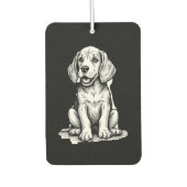 Beagle Welpe bezaubernd, Familientierfreund Tank z Autolufterfrischer (Vorderseite)