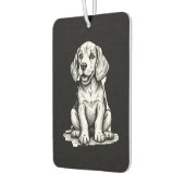 Beagle Welpe bezaubernd, Familientierfreund Tank z Autolufterfrischer (Links)