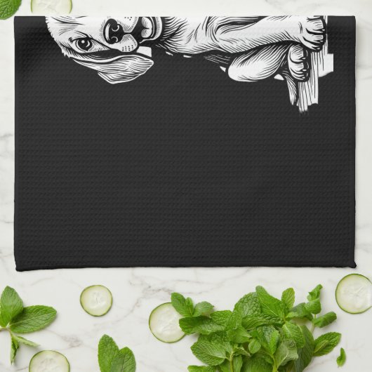 Beagle Welpe bezaubernd, Familientierfreund Tank z Geschirrtuch (Gefaltet)