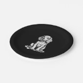 Beagle Welpe bezaubernd, Familientierfreund Tank z Pappteller (Schrägansicht)