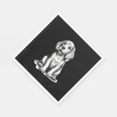 Beagle Welpe bezaubernd, Familientierfreund Tank z Serviette (Ecke)