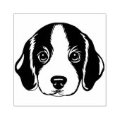 Beagle Welpe Face Dog Gummistempel (Prägung)
