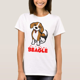 Beagle-Welpe-Hund Beagles regieren Cartoon-T-Shirt T-Shirt