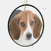 Beagle-Welpe Keramikornament (Links)