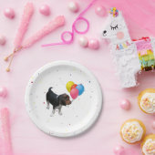 Beagle Welpe mit Balloons Party Papier Teller (Party)