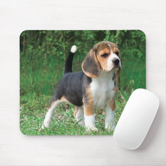 Beagle-Welpe Mousepad (Mit Mouse)
