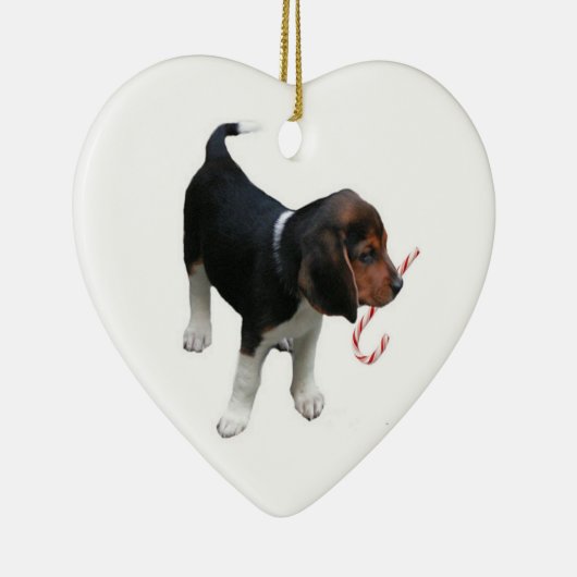 Beagle Welpe Ornament (Rechts)