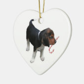 Beagle Welpe Ornament (Links)