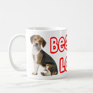 Beagle-Welpe - Rote Liebe Beagles Kaffeetasse