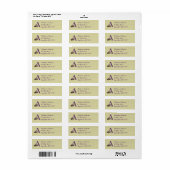 Beagle-Welpe-Schmetterling-Monogramm Initiale A Ad (Vorne)