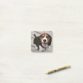 Beagle-Welpe-Sitzen Post-it Klebezettel (Auf Schreibtisch)