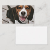 Beagle-Welpe-Sitzen Visitenkarte (Vorne/Hinten)