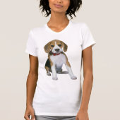 Beagle-Welpe T-Shirt (Vorderseite)