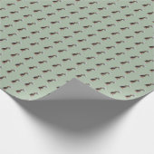 Beagle Welpe White Rose Geschenkpapier (Ecke)