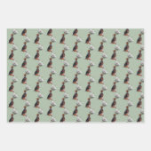 Beagle Welpe White Rose Geschenkpapier Set (Vorderseite 3)