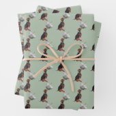 Beagle Welpe White Rose Geschenkpapier Set (Beispiel)