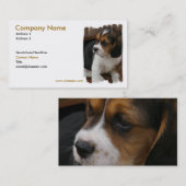 Beagle-Welpen-Geschäfts-Karte Visitenkarte (Vorne/Hinten)