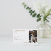 Beagle-Welpen-Geschäfts-Karte Visitenkarte (Stehend Vorderseite)