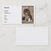Beagle-Welpen-Geschäfts-Karte Visitenkarte (Vorne/Hinten)