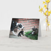 Beagle Welpen Geschmack Yummy Karte (Gelbe Blume)