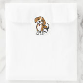 Beagle Welpen Hund Cartoon - Liebe Beagle Sticker (Tasche)